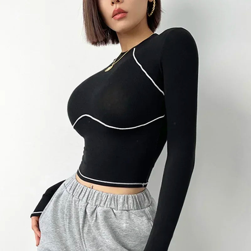 Cloud Hide Autumn Long Sleeve Yoga Shirt