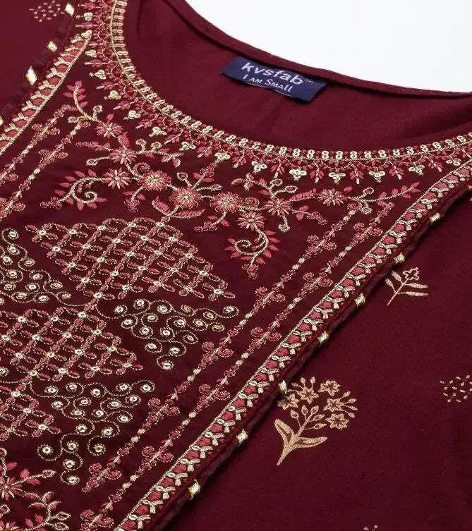 M&T Wear -  Elegant Polyester Kurta for Women – Traditional Indian & Pakistani Style