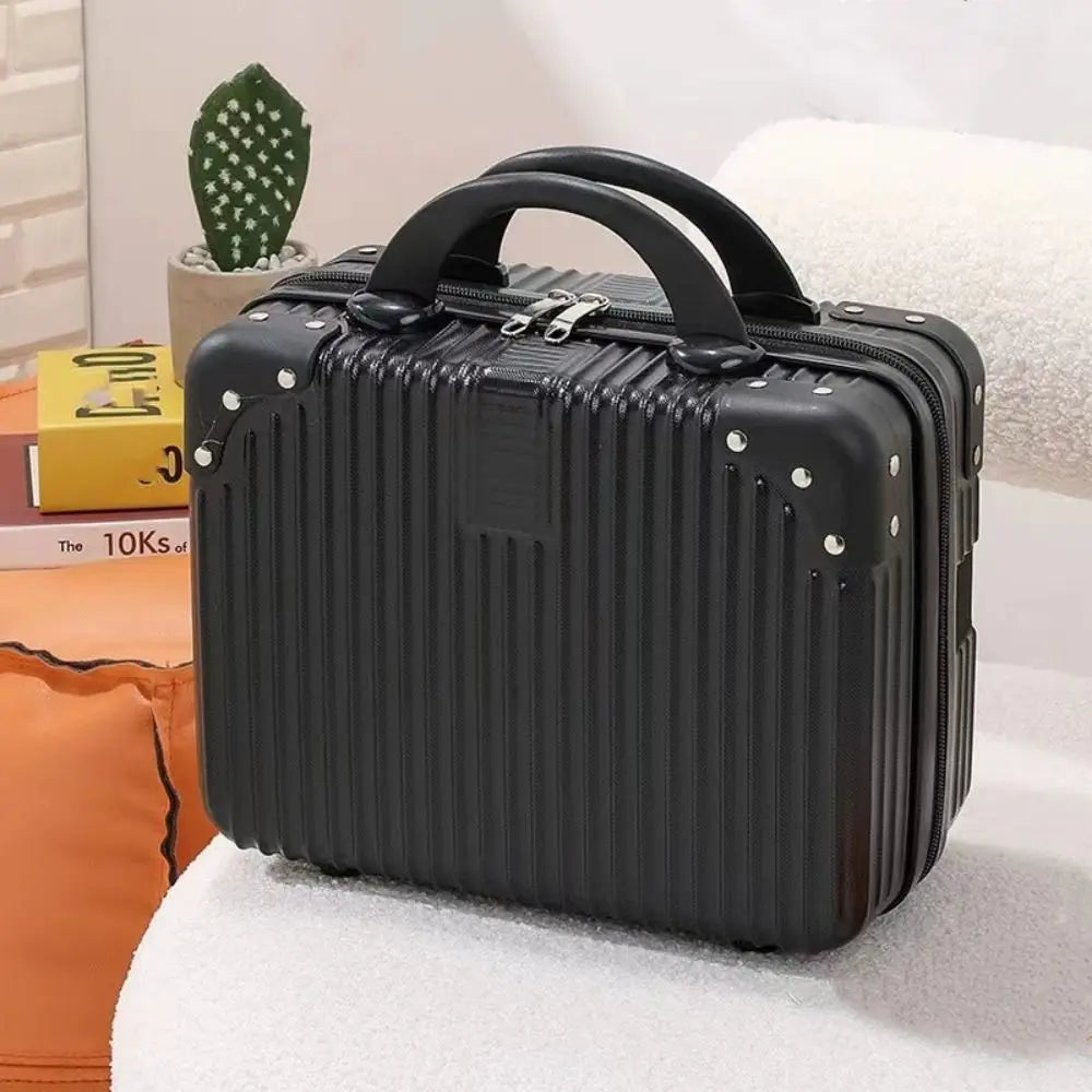 M&T Wear - 14 Inch Mini Travel Suitcase Cosmetic & Makeup Organizer Box