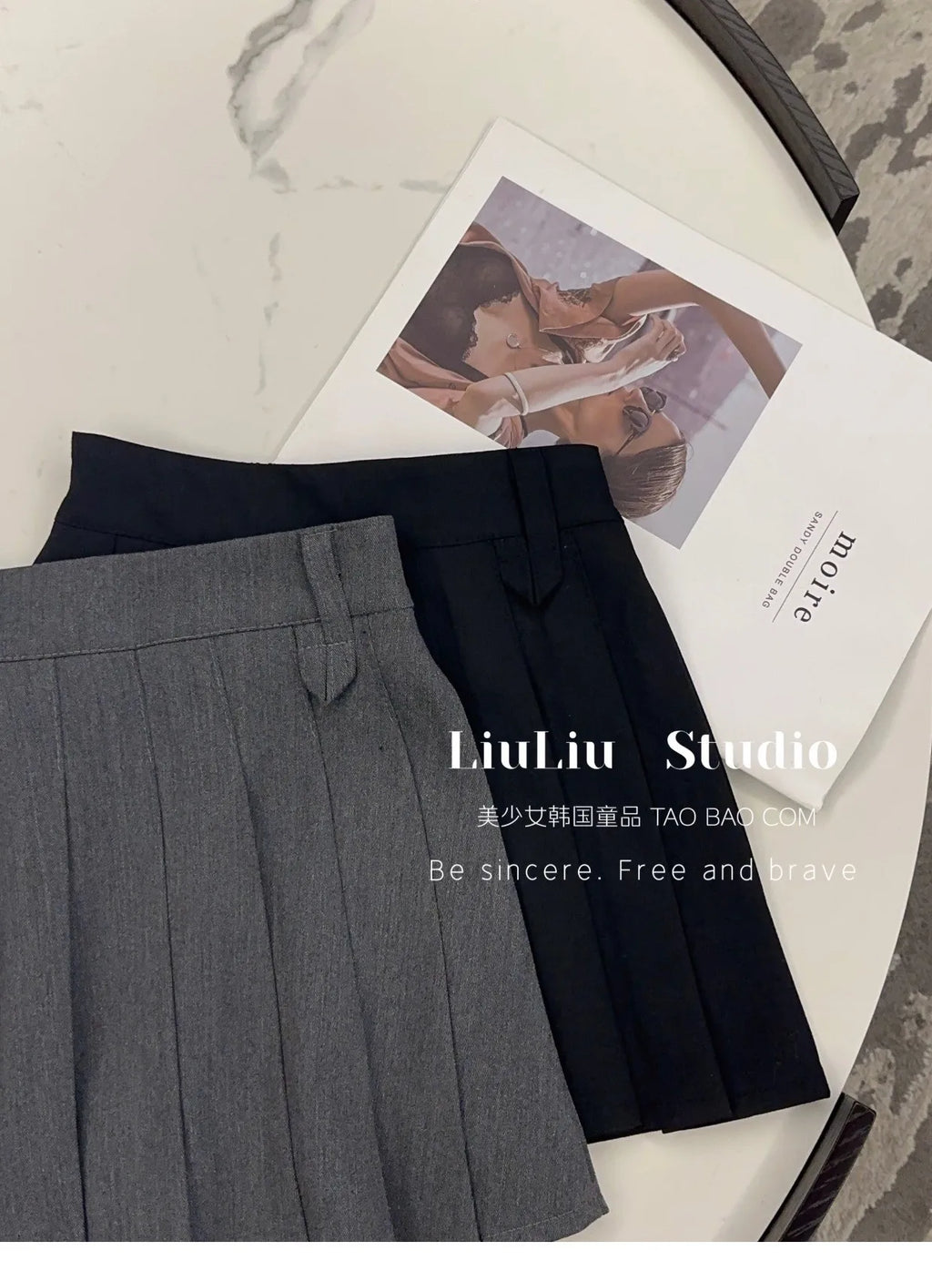 M&T Wear - Girls’ Korean Style JK Pleated Skirt