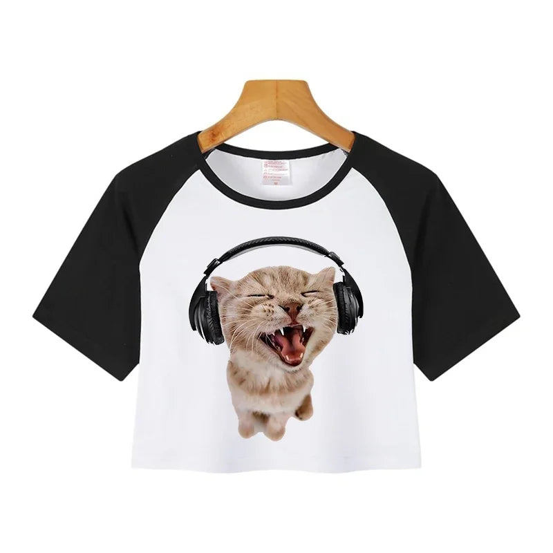 Y2K Harajuku Graphic Crop Top