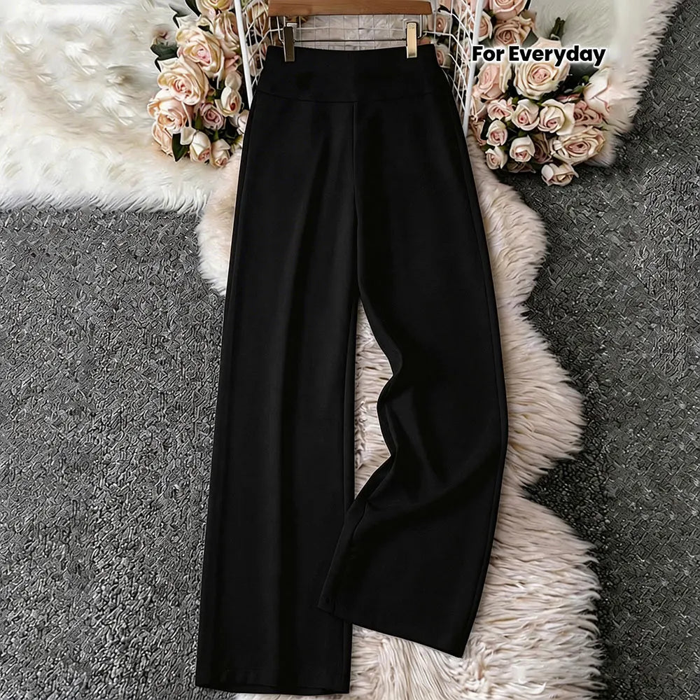 Elegant White Wide-Leg Trousers
