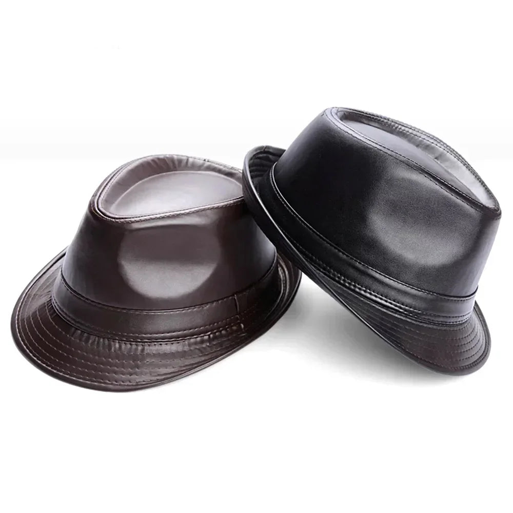 M&T Wear - Retro Faux Leather Cowboy Bowler Hat