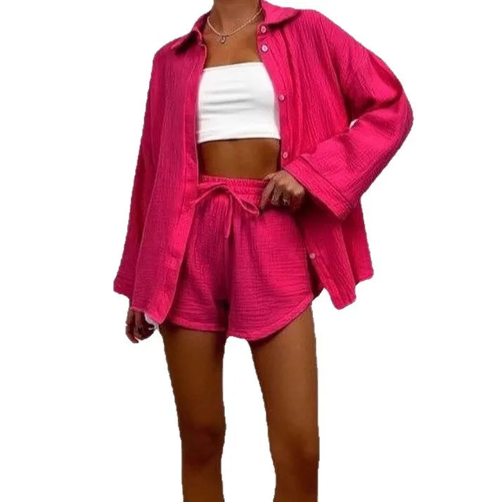 M&T Wear - Elegant Two-Piece Casual Short Set