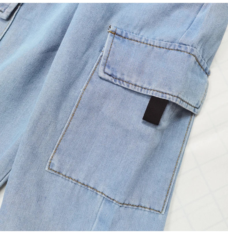 M&T Wear - Boys’ Loose Fit Elastic Waist Denim Shorts