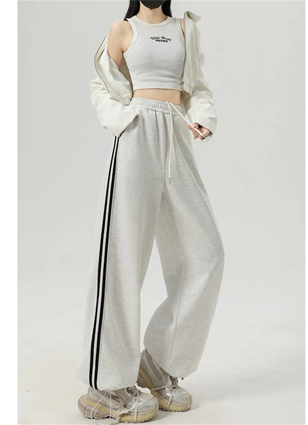 American Retro High-Waist Sweatpants