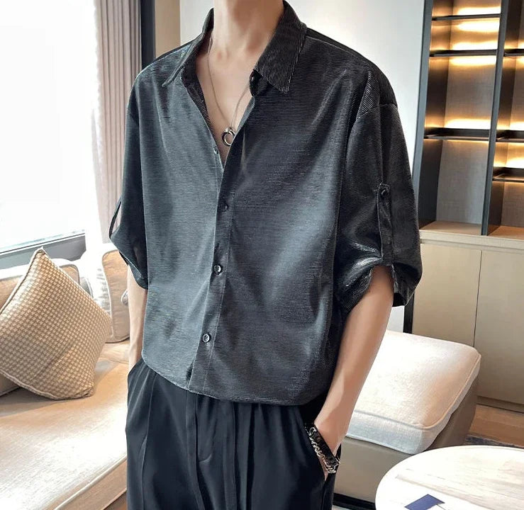 M&T Wear- Cool Tops Asia Button Up Original Korean Popular Shirt - M&T Wear