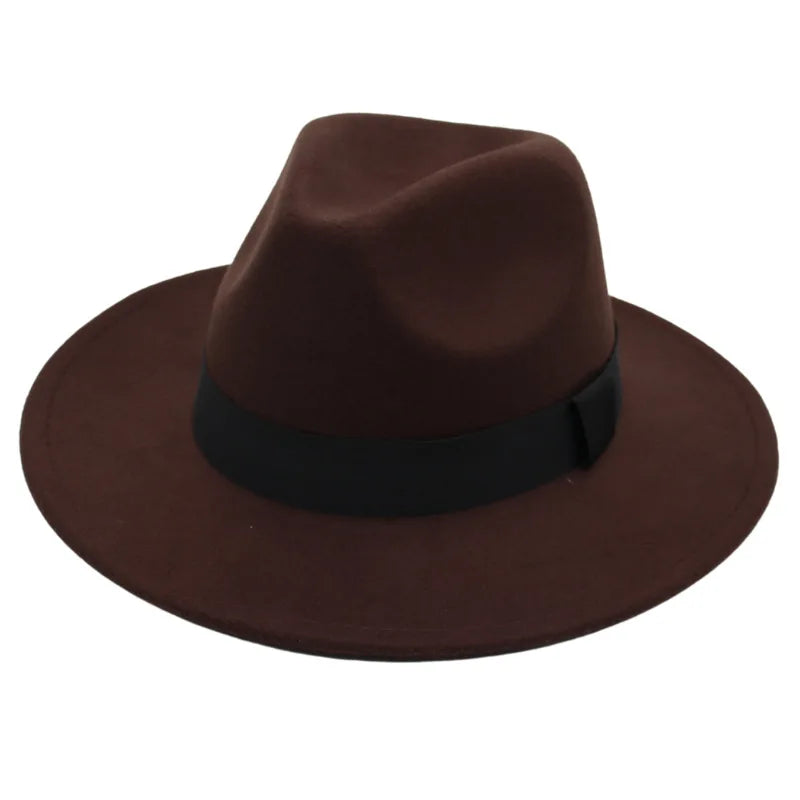 M&T Wear - Large Brim Formal Woolen Jazz Fedora