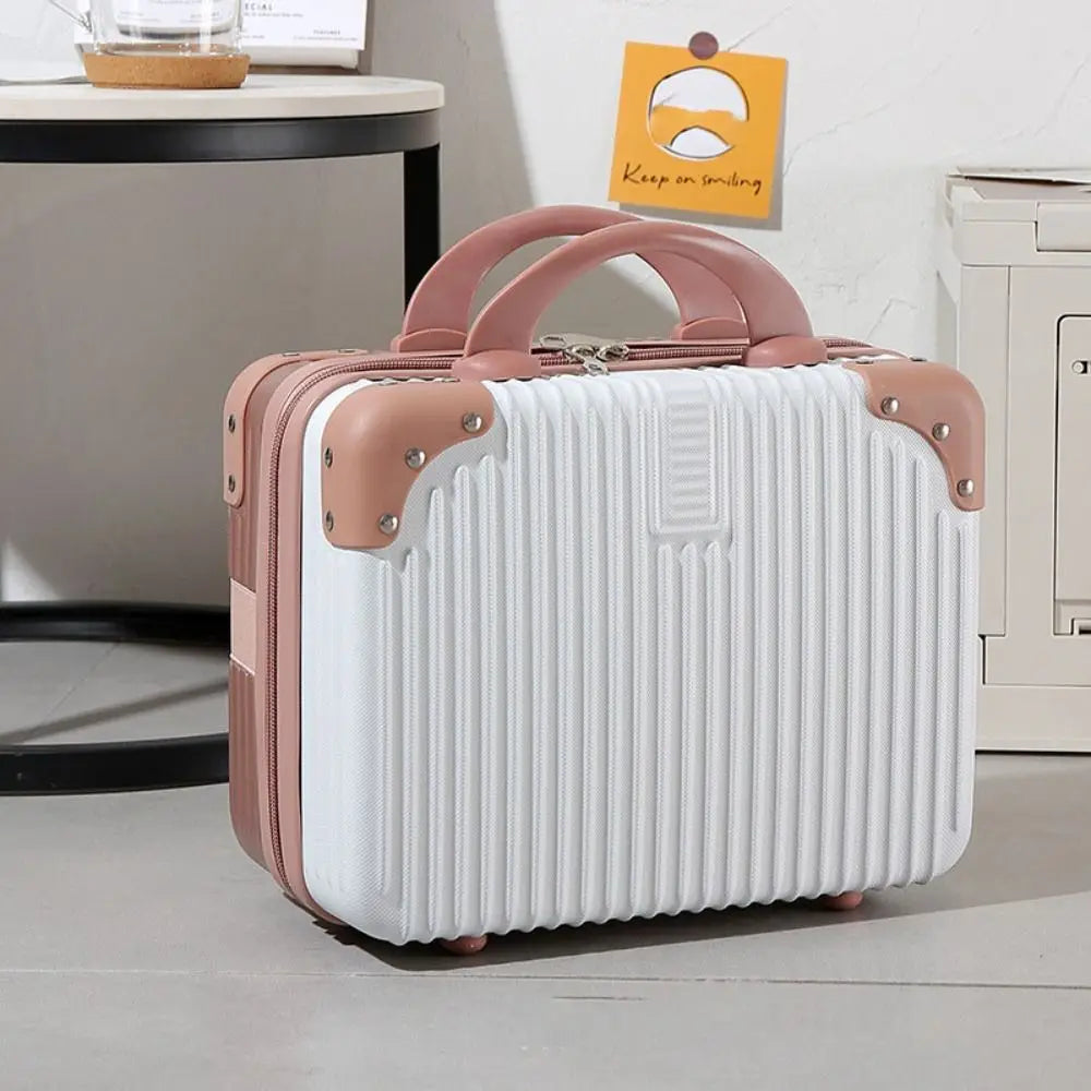 M&T Wear - 14 Inch Mini Travel Suitcase Cosmetic & Makeup Organizer Box