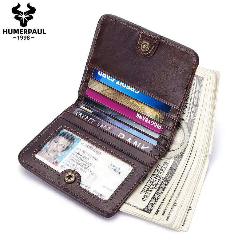 M&T Wear - Slim Cowhide Leather Wallet for Men