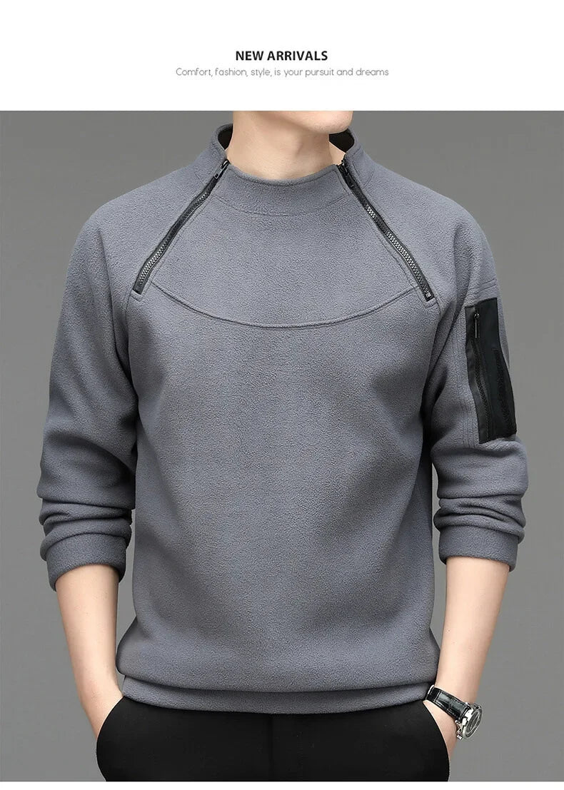 M&T Wear - Men's Lightweight Patchwork Sport Sweatshirt