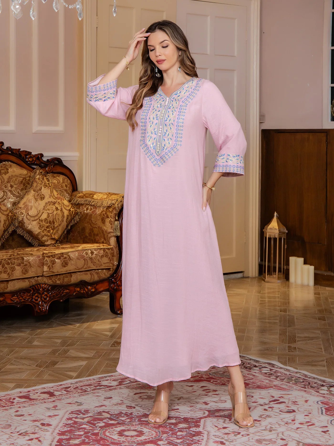 M&T Wear -Pakistani Style Embroidered Diamond Dress