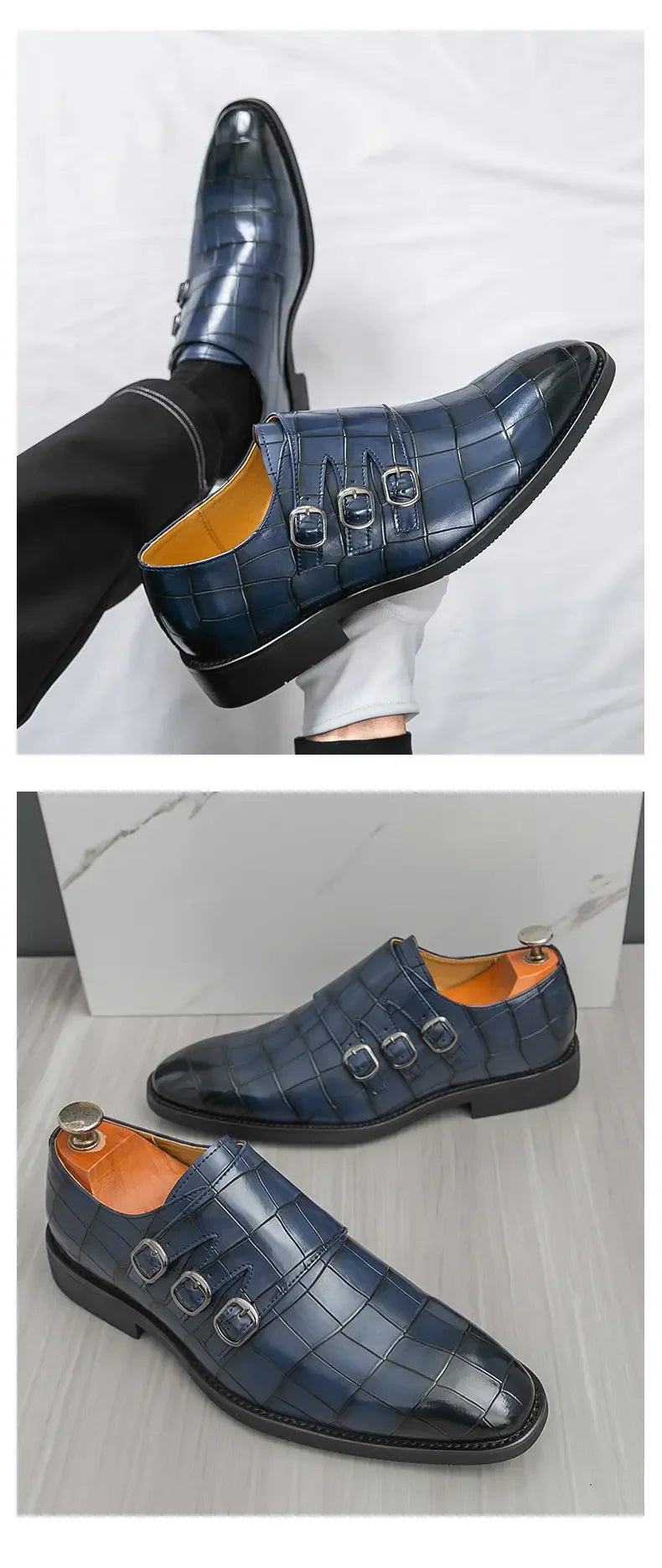 M&T Wear - Men's Classic Slip-On Oxford Dress Shoes