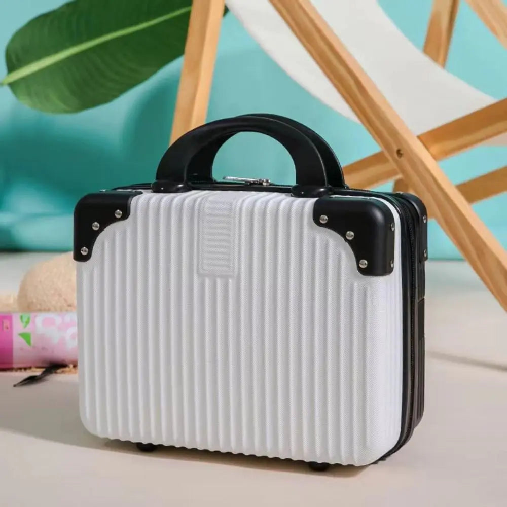 M&T Wear - 14 Inch Mini Travel Suitcase Cosmetic & Makeup Organizer Box