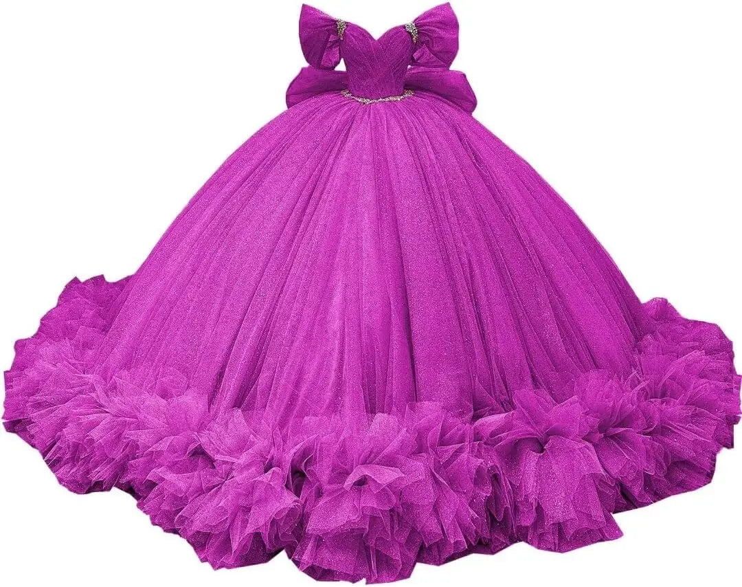 Yifanier Puffy Tulle Quinceanera Ball Gown