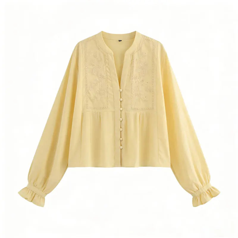 Aurora Puff-Sleeve Blouse