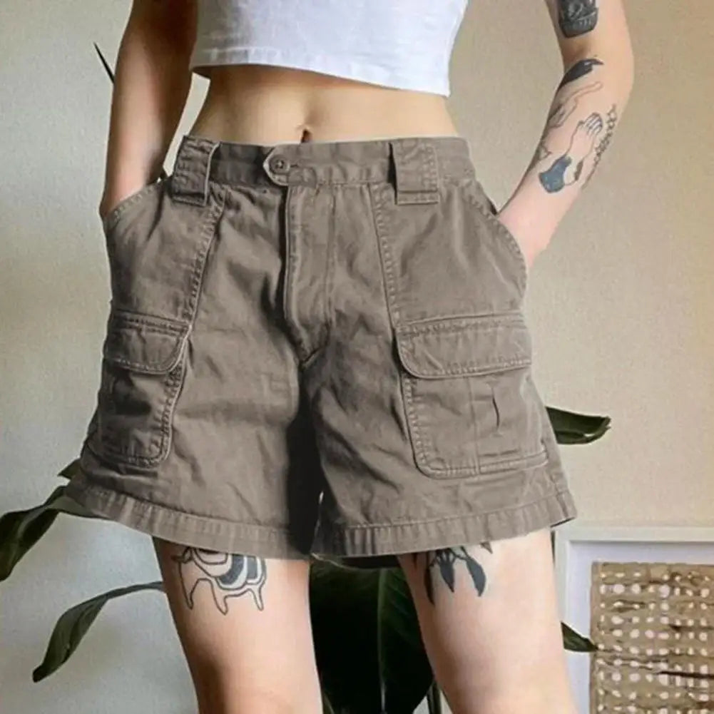 Retro Utility Cargo Shorts