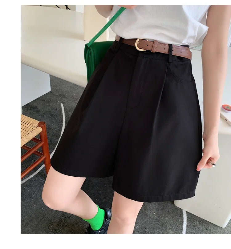 Cotton-Linen Utility Shorts