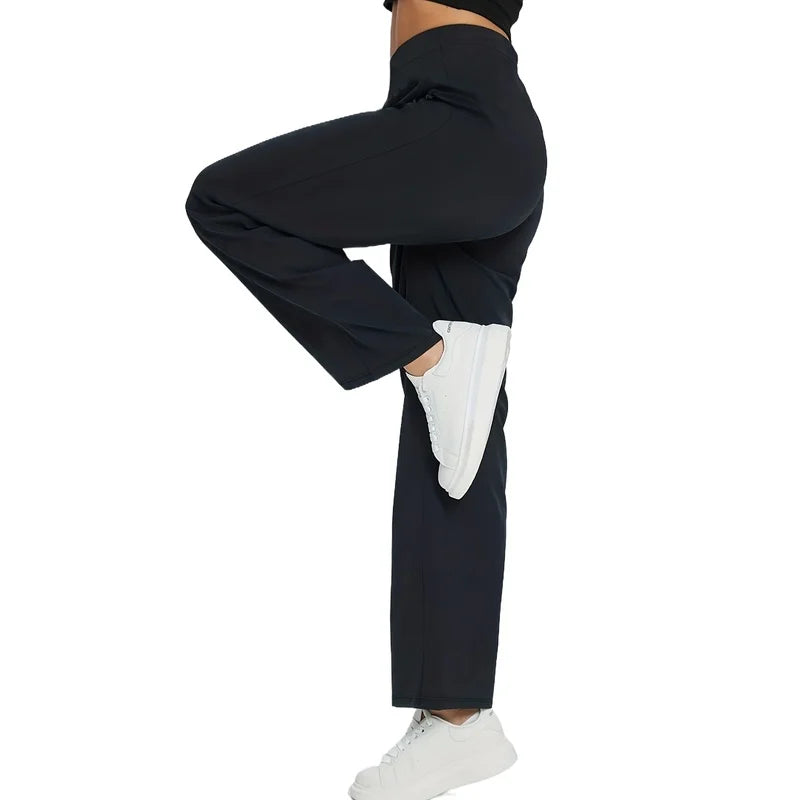 Sophisticated Straight-Leg Slimming Trousers