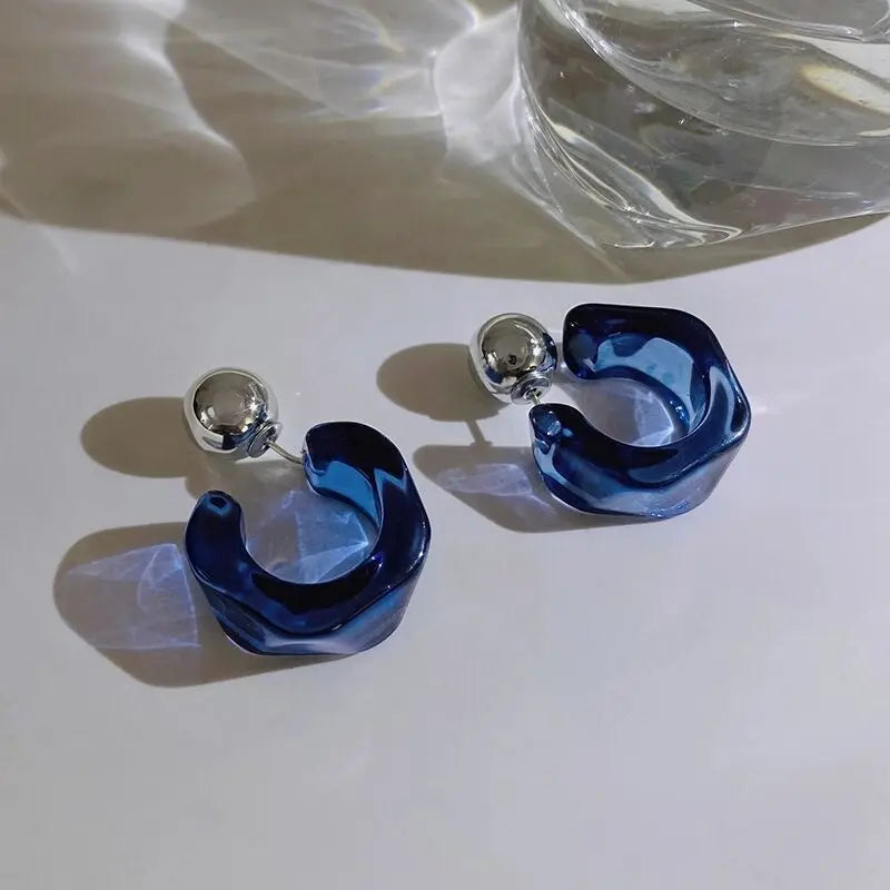 M&T Wear - 2025 Women's Trendy Irregular Resin Acrylic Earrings