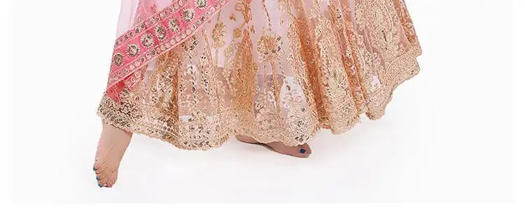 M&T Wear - Elegant Indian Embroidered Sari Shawl – 2025 Exotic Traditional Veil