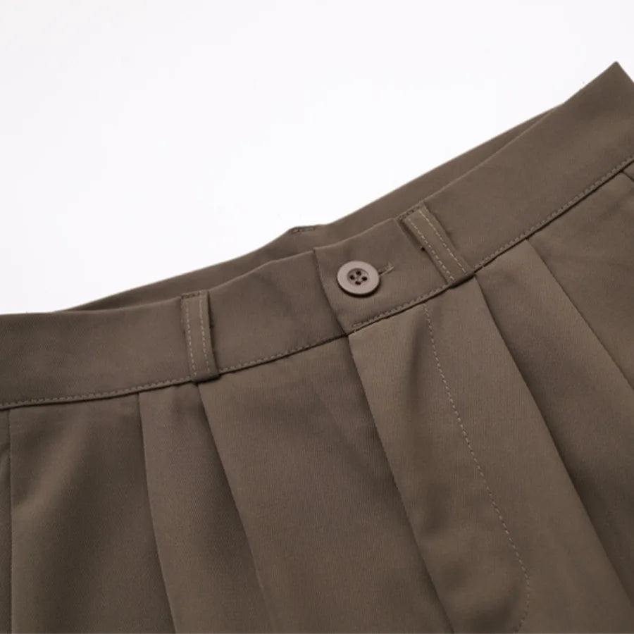 High-Waist Professional Wide-Leg Trousers