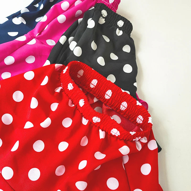M&T Wear - Girls’ Polka Dot Chiffon Ruffle Skirt