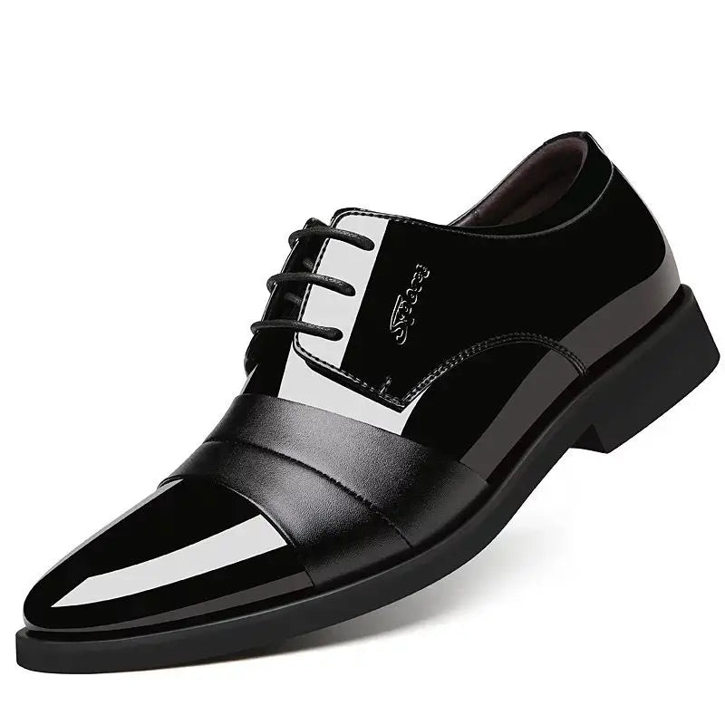 M&T Wear - Men's Waterproof Formal Pointed Toe Derby Shoes