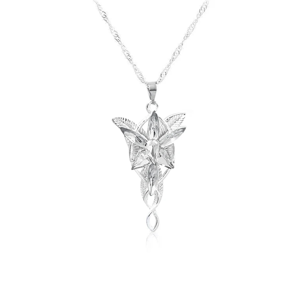 M&T Wear - Lord of the Rings Inspired Elf Princess Crystal Pendant Necklace