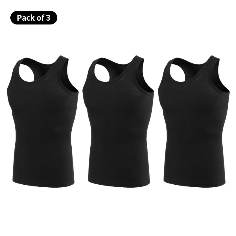 M&T Wear - Men's Pure Cotton Slim Fit Fitness Vest