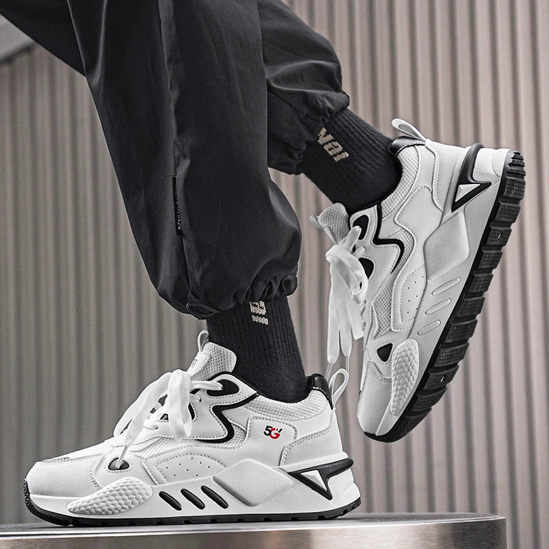 M&T Wear - Men's Casual Shoes Feature A Breathable Mesh Upper and A Thick Sole Making Them Fashionable and Versatile for Casual Wear - M&T Wear