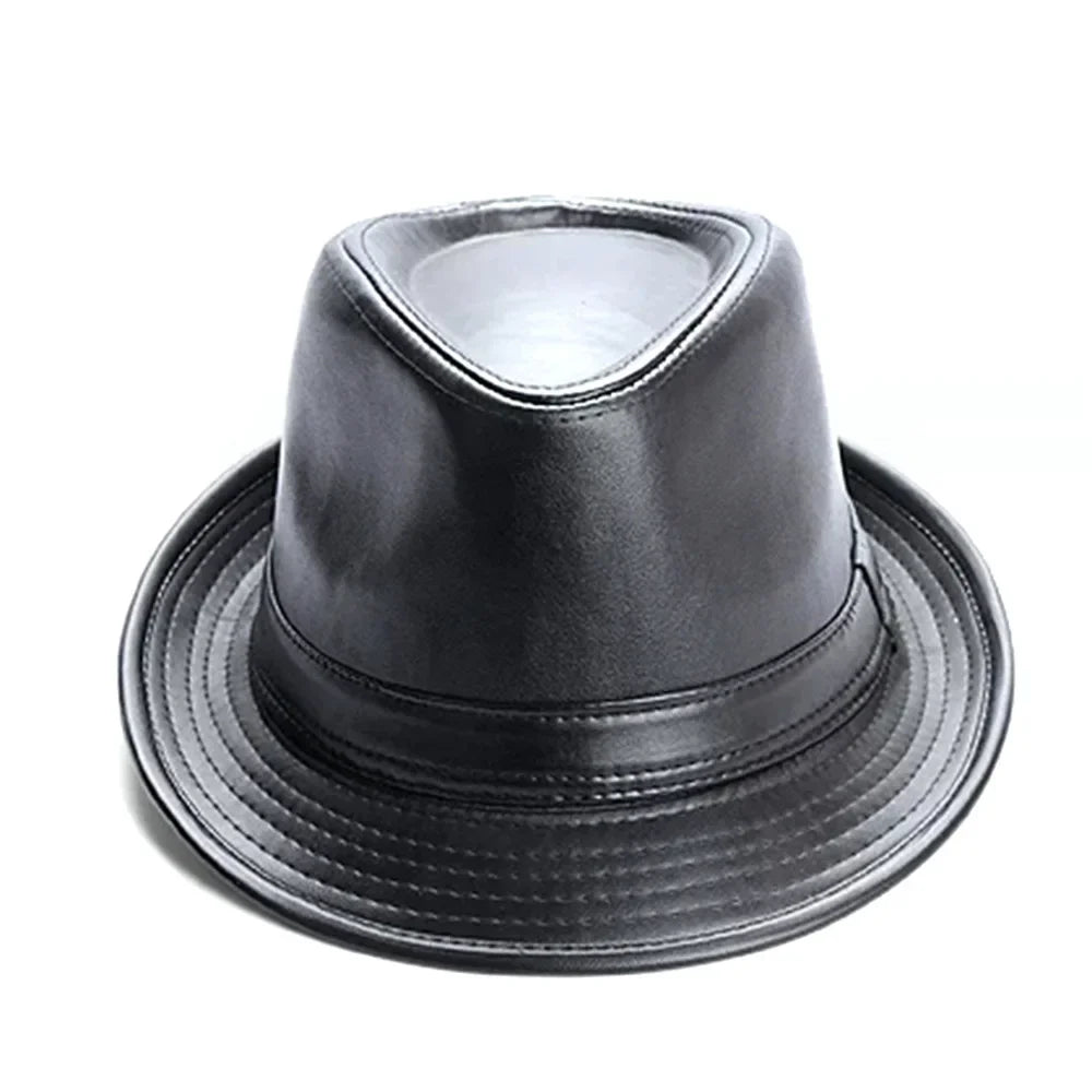 M&T Wear - Retro Faux Leather Cowboy Bowler Hat