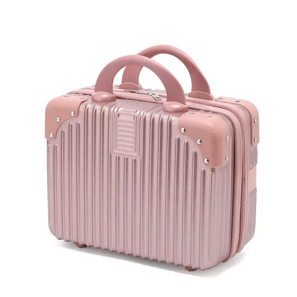 M&T Wear - 14 Inch Mini Travel Suitcase Cosmetic & Makeup Organizer Box