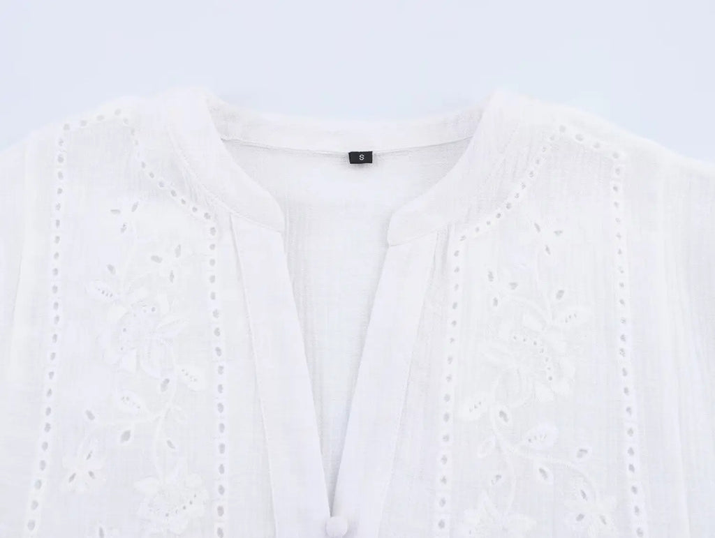 Aurora Puff-Sleeve Blouse
