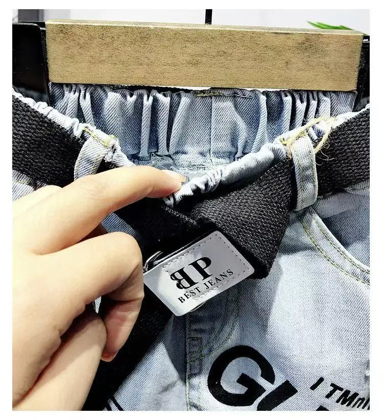 M&T Wear - Boys’ Trendy Distressed Korean Style Denim Shorts