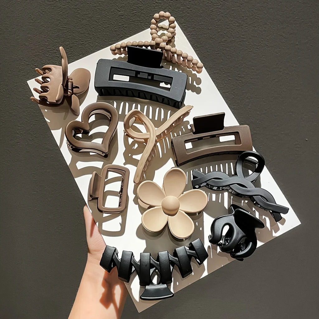 M&T Wear - 11-Head Shark Hair Clip Styling Set with Head Pad