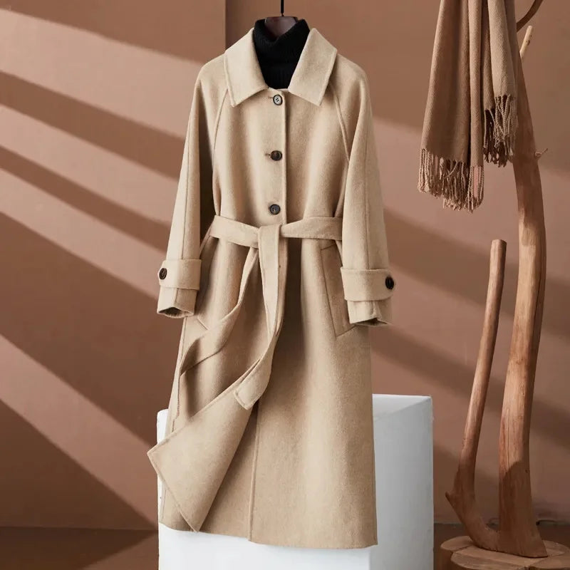 M&T Wear - Double-Sided Cashmere Temperament Wool Coat