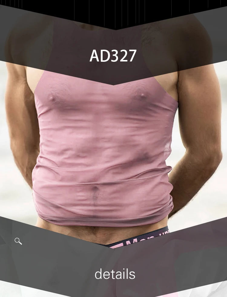 M&T Wear - Men's Sheer Elastic Muscle Fit Tank Top