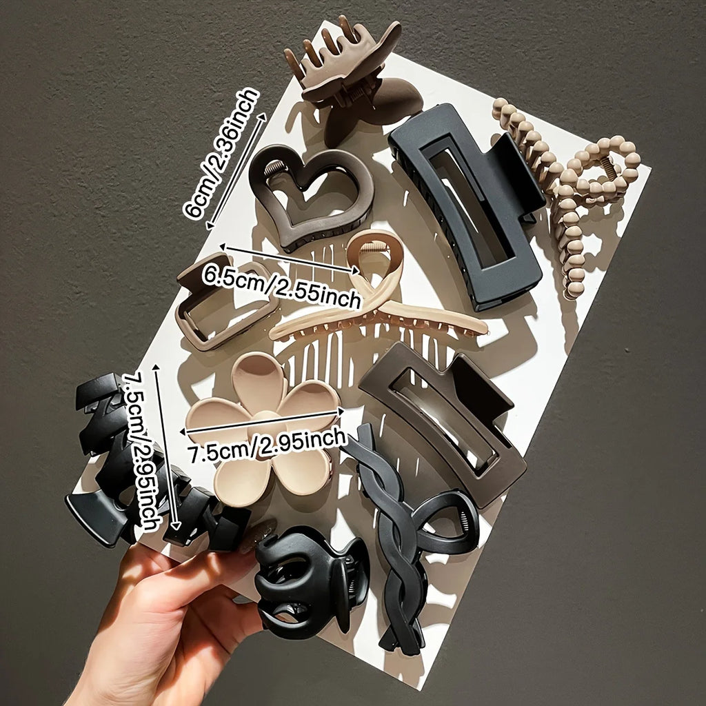 M&T Wear - 11-Head Shark Hair Clip Styling Set with Head Pad