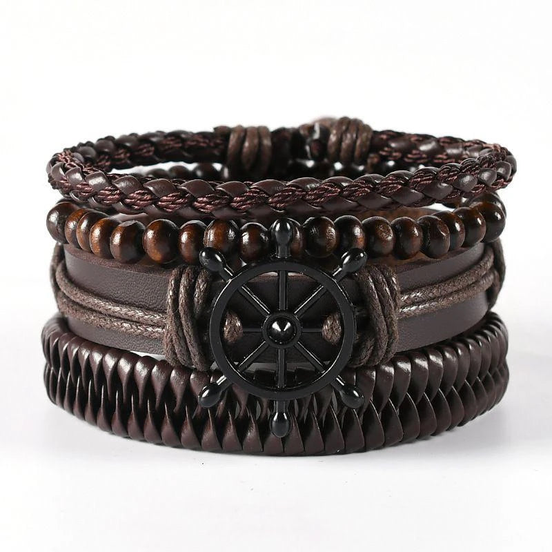 M&T Wear - 06 2024 Leather Braided Bracelet for Men