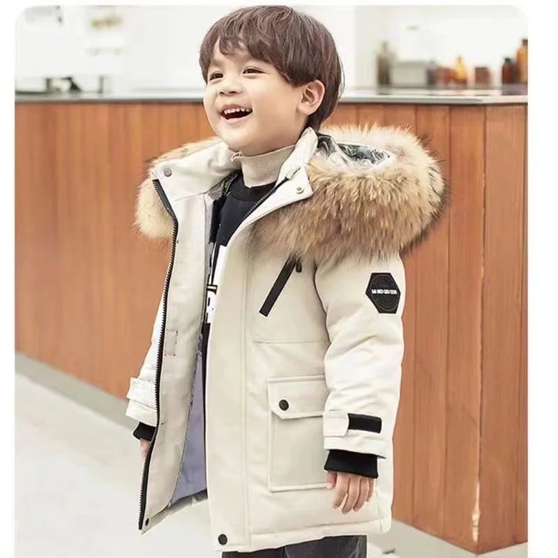 M&T Wear - Winter Kids Padded Jacket Children Thick Plus Velvet