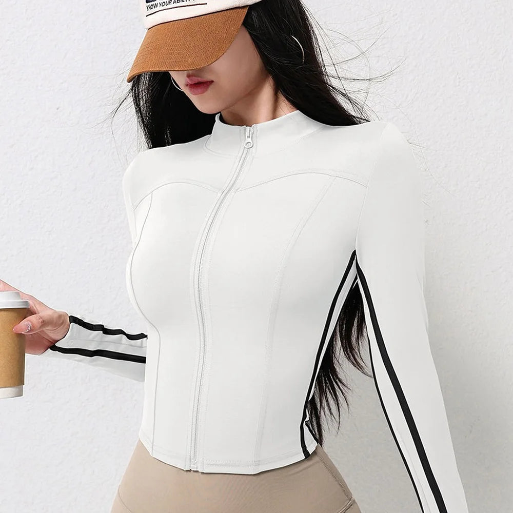 Cloud Hide Front Zipper Sports Jacket