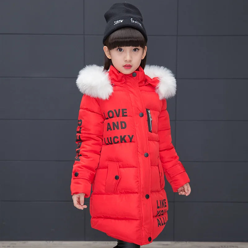 M&T Wear - Fur Hooded Girls Soft Coat