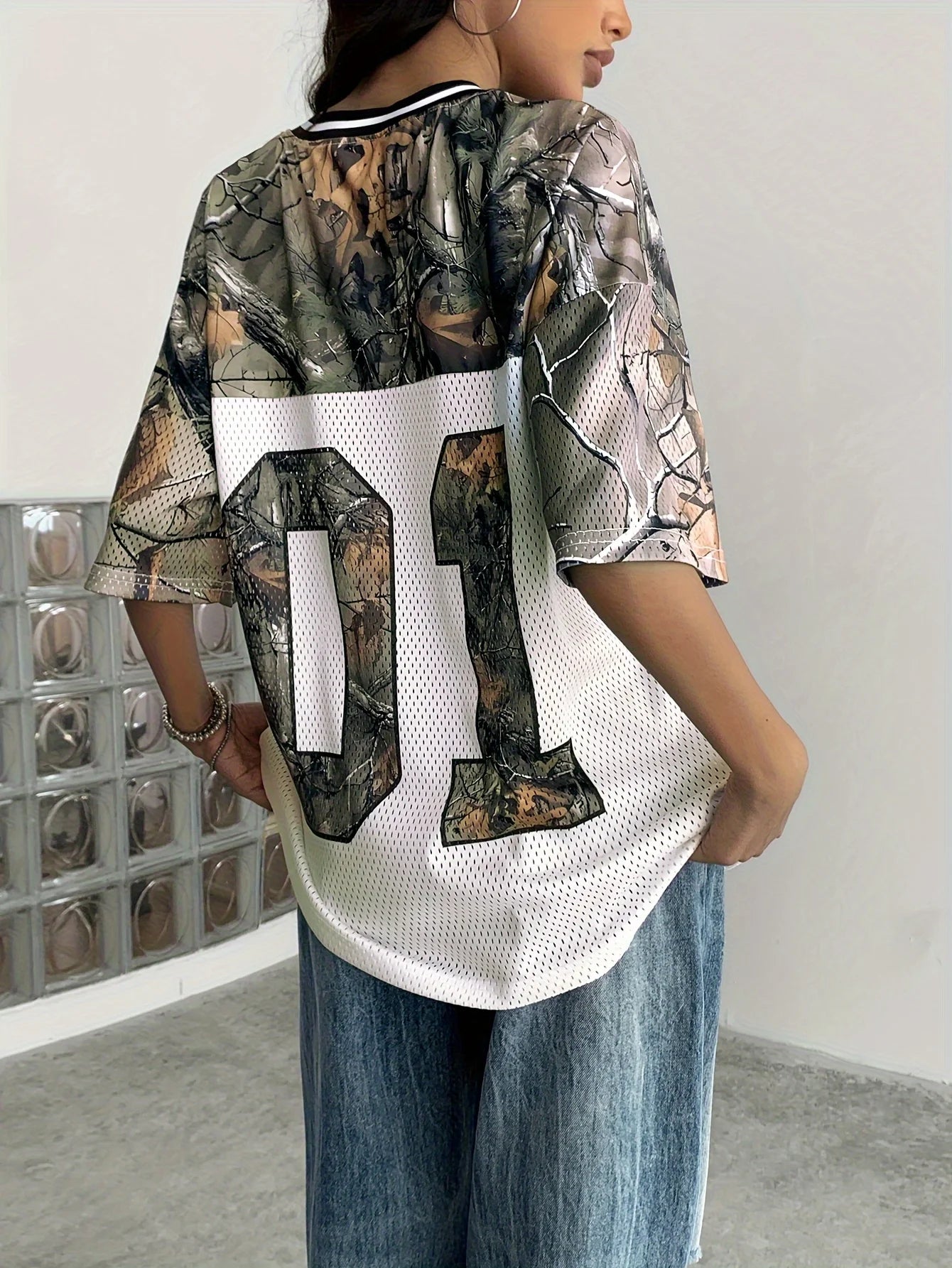 Quick-Drying Camouflage Mesh Sport Tee