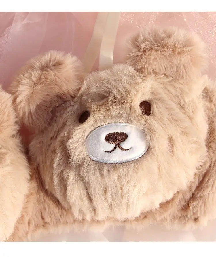 M&T Wear - Cute Japanese-Style Plush Wire-Free Cartoon Winter Bra