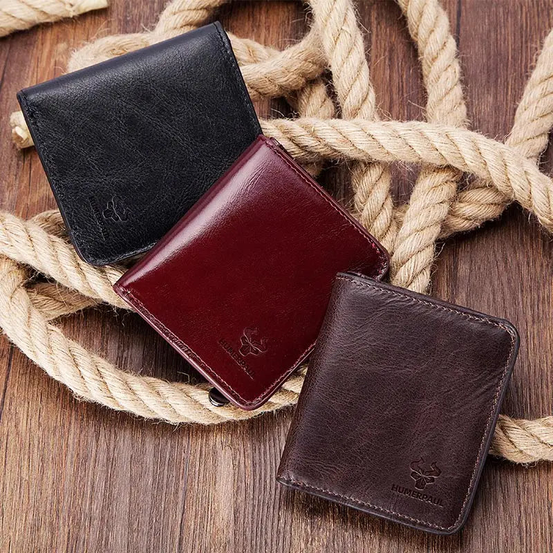 M&T Wear - Slim Cowhide Leather Wallet for Men