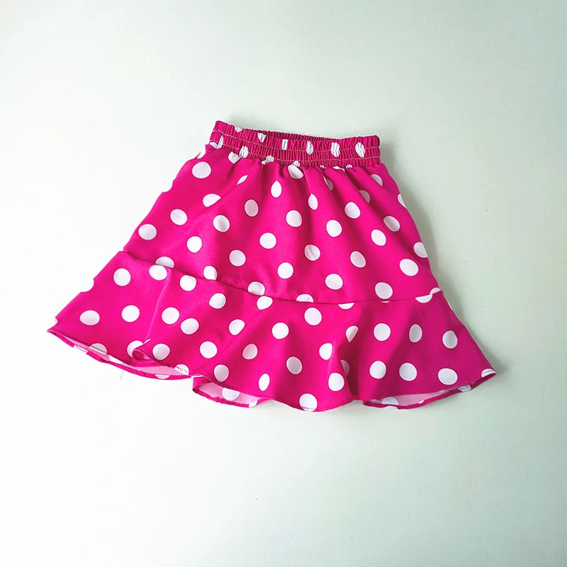 M&T Wear - Girls’ Polka Dot Chiffon Ruffle Skirt