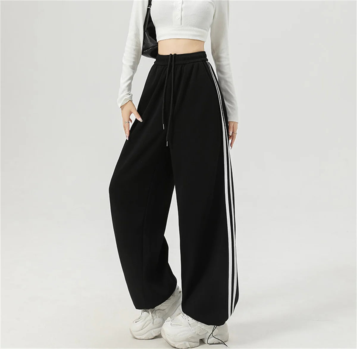 American Retro High-Waist Sweatpants