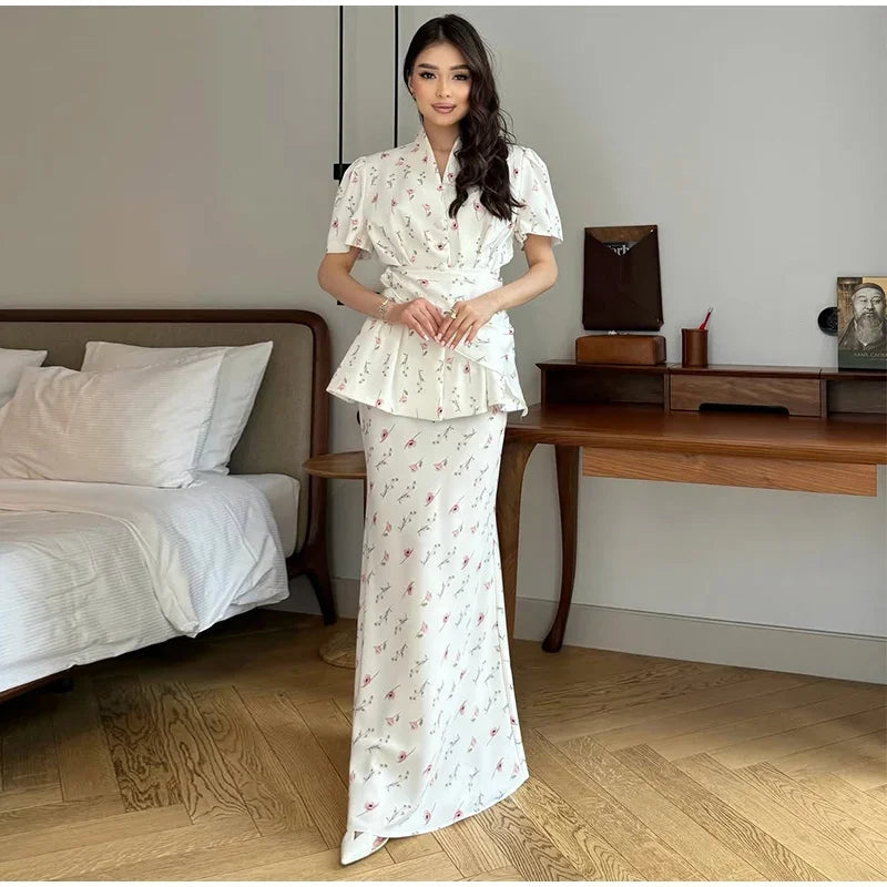 Floral Embroidered Elegant Co-Ord Set
