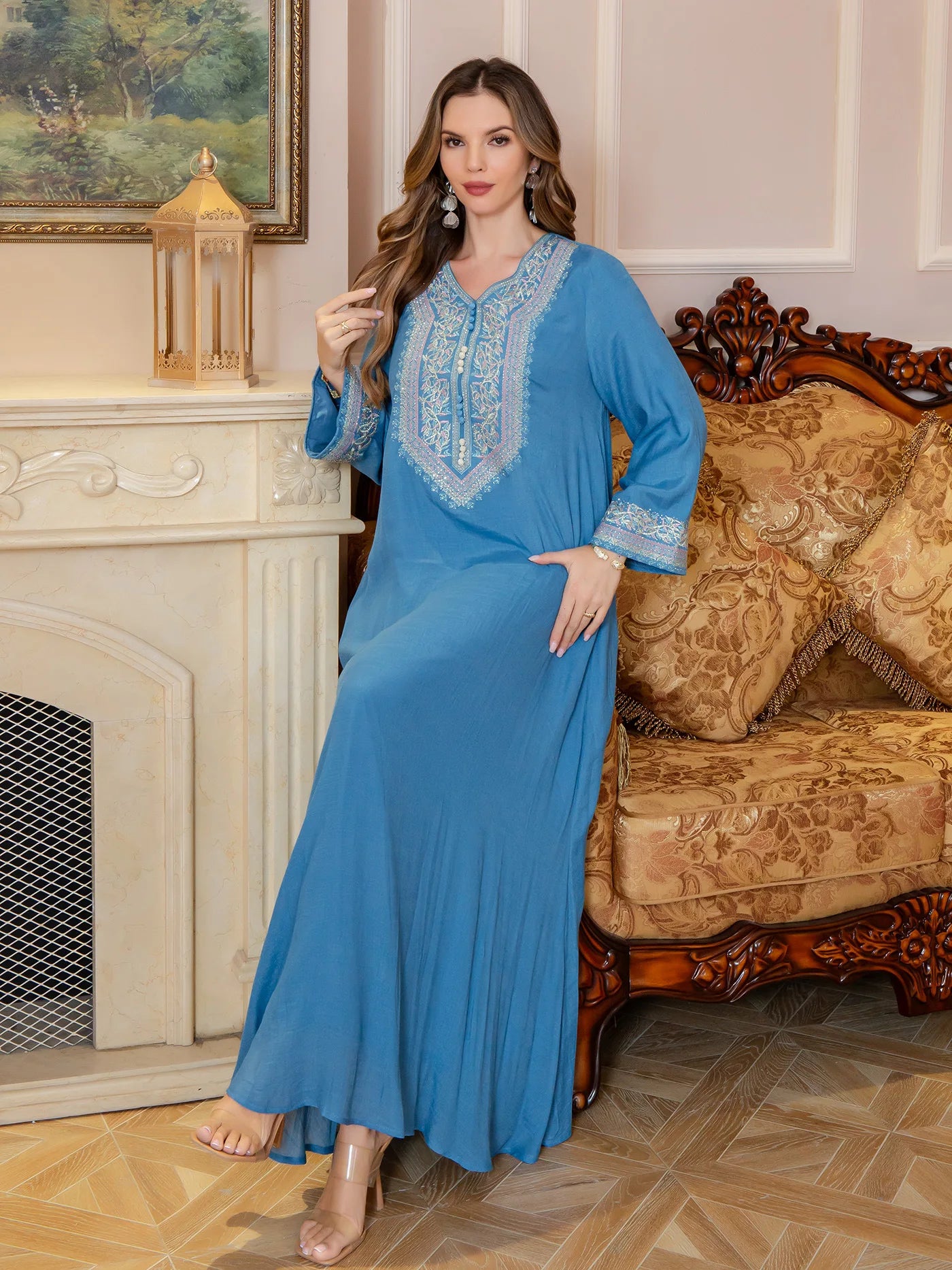 M&T Wear -Pakistani Style Embroidered Diamond Dress